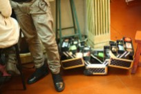 making up artist's tools box | from drezier’s blog [Shooting Session for 2012 Spring Collection in Dongguan] dated 2011/12/31