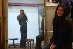 second model at smile | from drezier’s blog [Shooting Session for 2012 Spring Collection in Dongguan] dated 2011/12/31